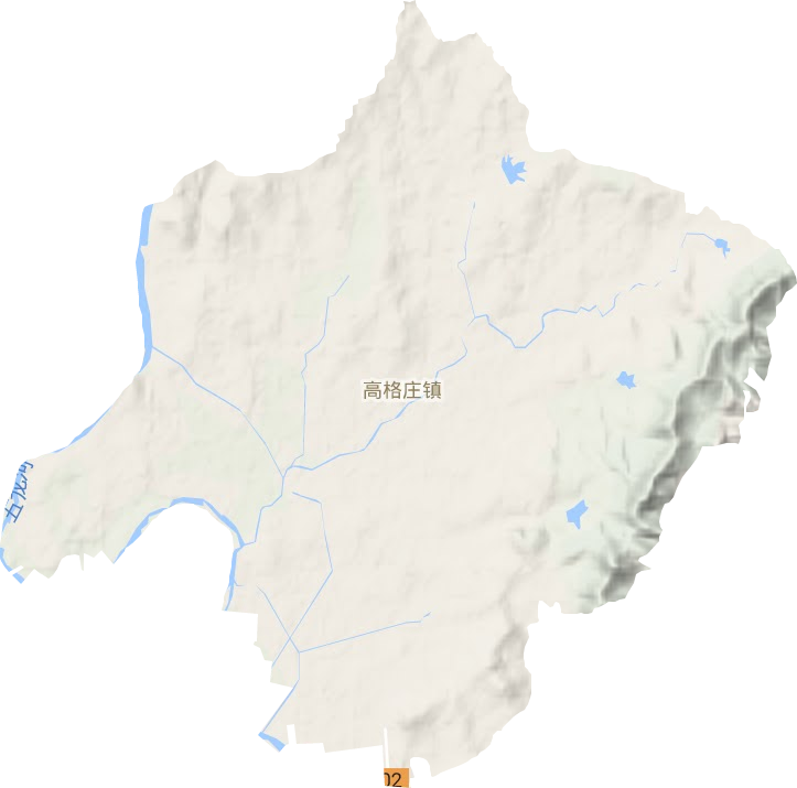 高格庄镇地形地图