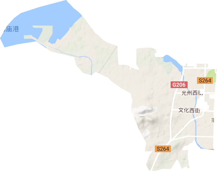 永安路街道地形地图