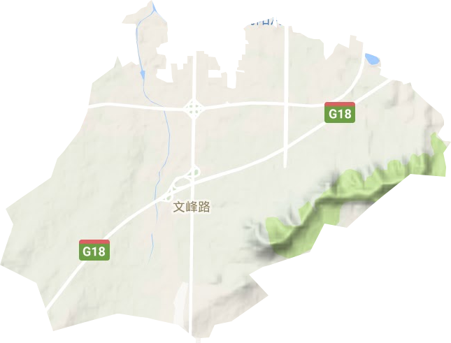 文峰路街道地形地图