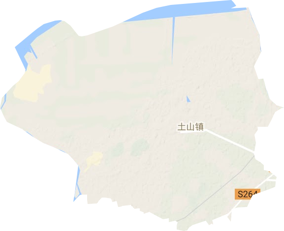 土山镇地形地图