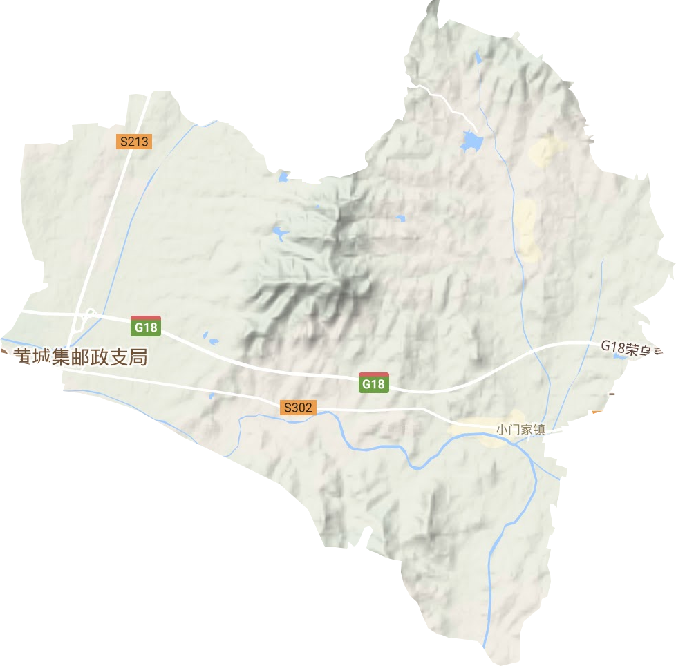 小门家镇地形地图