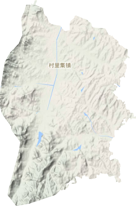 村里集镇地形地图