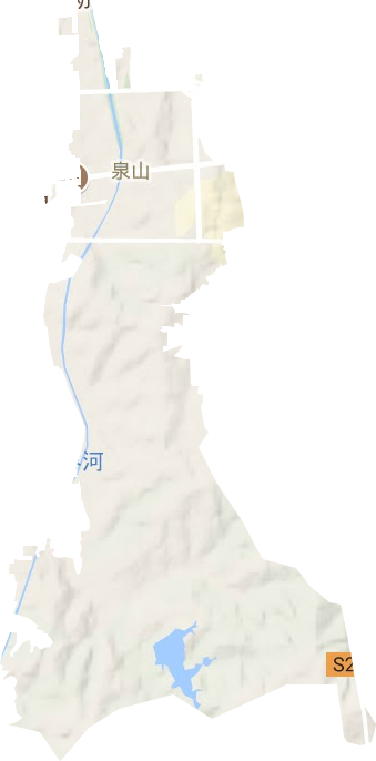 泉山街道地形地图