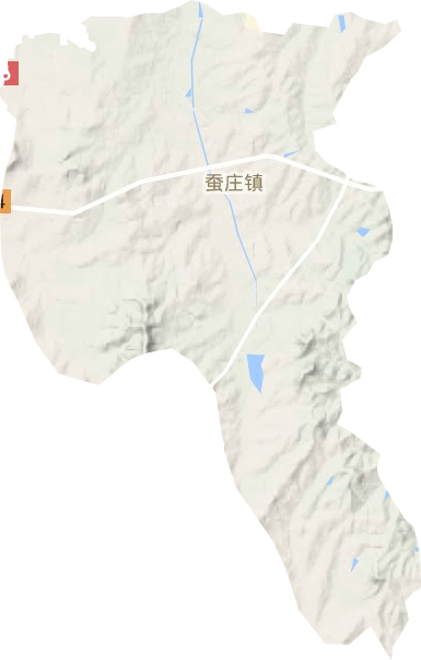 蚕庄镇地形地图