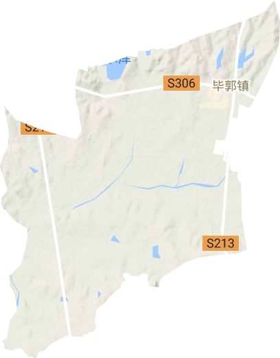 毕郭镇地形地图