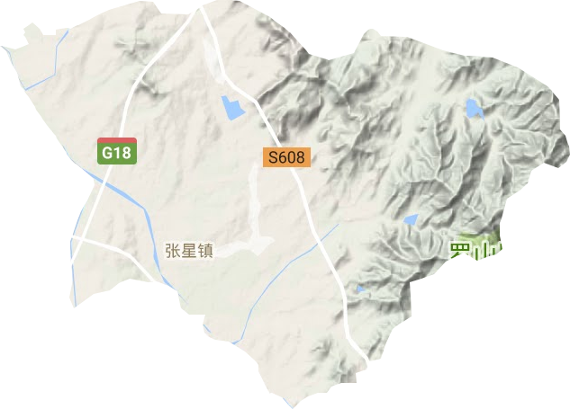 张星镇地形地图