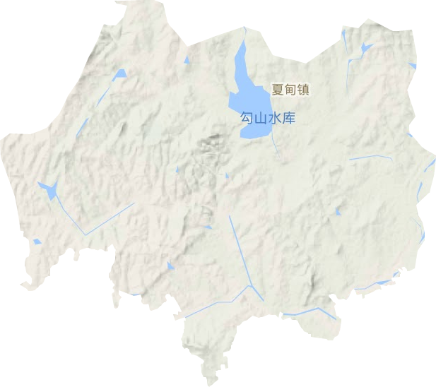 夏甸镇地形地图