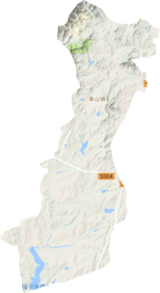 阜山镇地形地图
