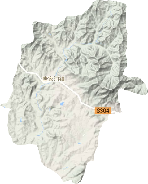 唐家泊镇地形地图