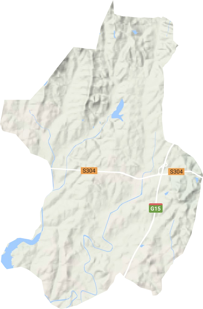 西城镇地形地图