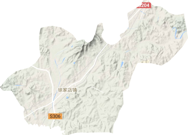 徐家店镇地形地图