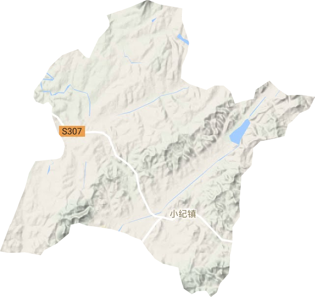 小纪镇地形地图