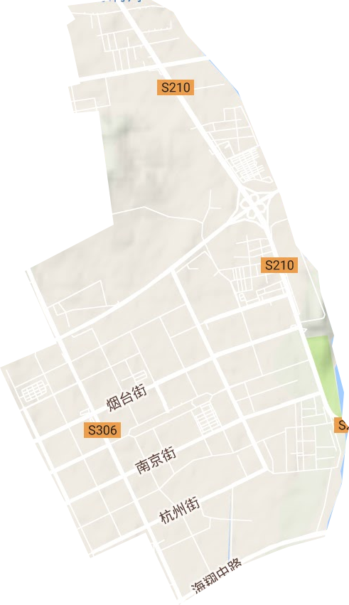 外向型工业加工区地形地图