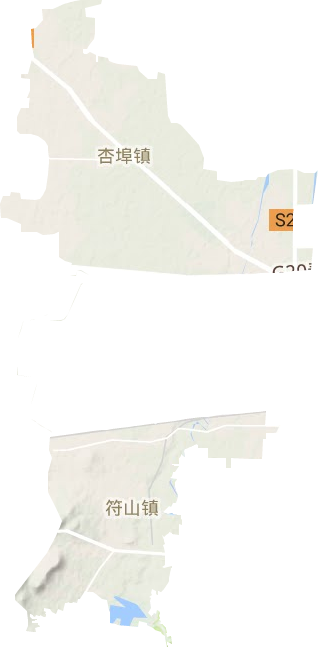 于河街道地形地图
