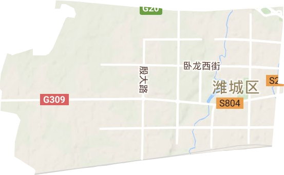 潍城经济开发区地形地图