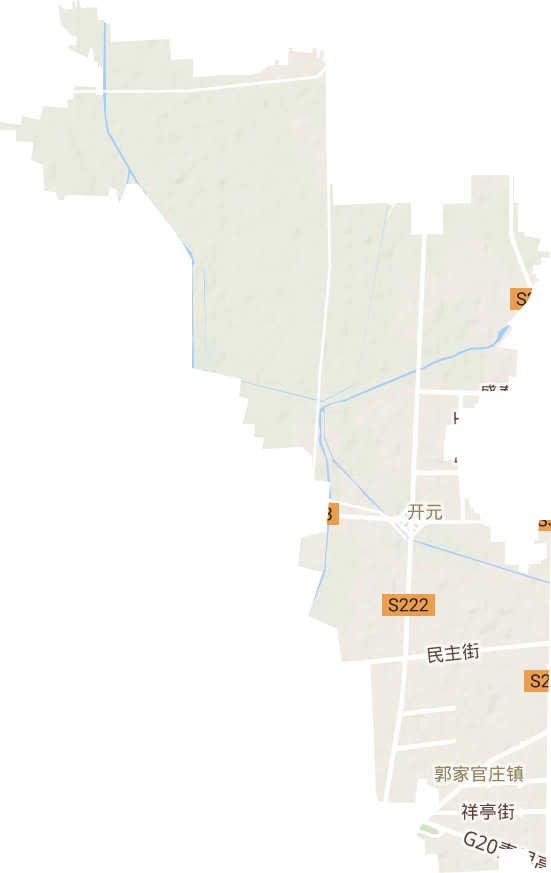 开元街道地形地图