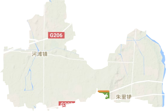朱里街道地形地图