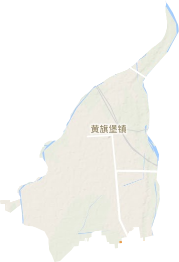 黄旗堡街道地形地图