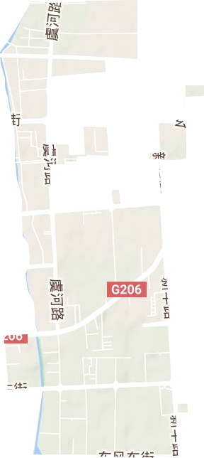 大虞街道地形地图