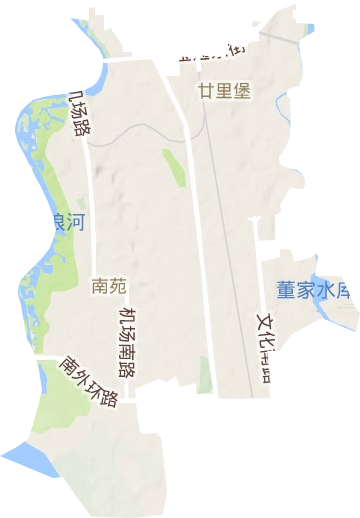 廿里堡街道地形地图