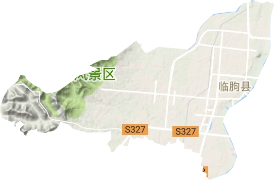 城关街道地形地图