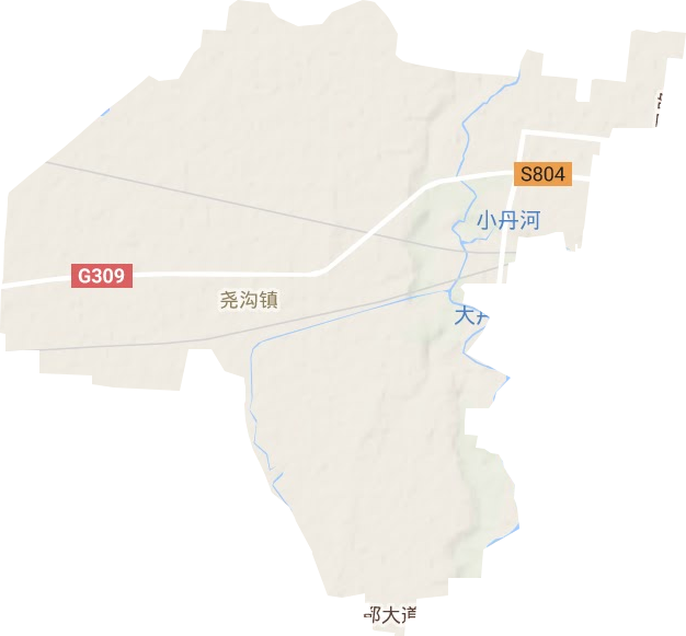 宝城街道地形地图