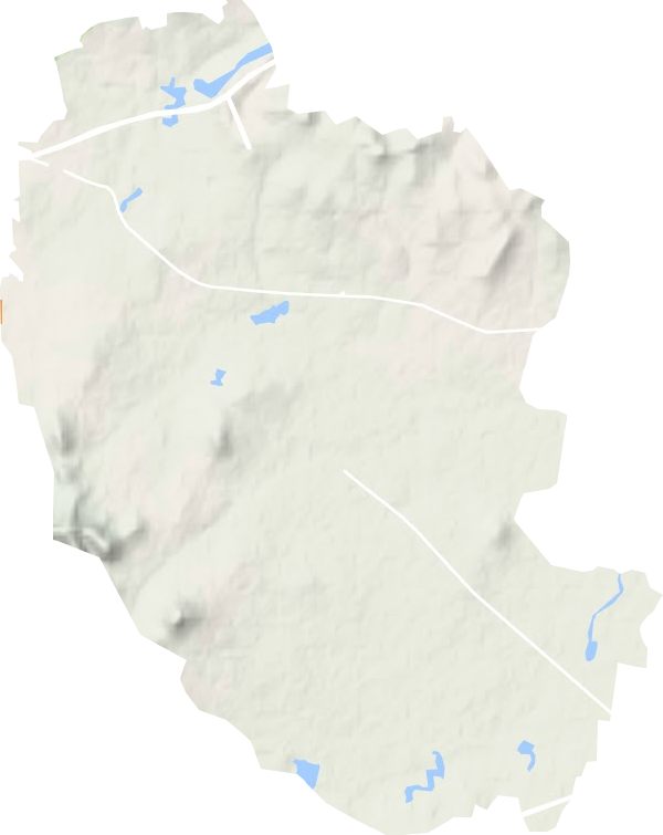 五图街道地形地图