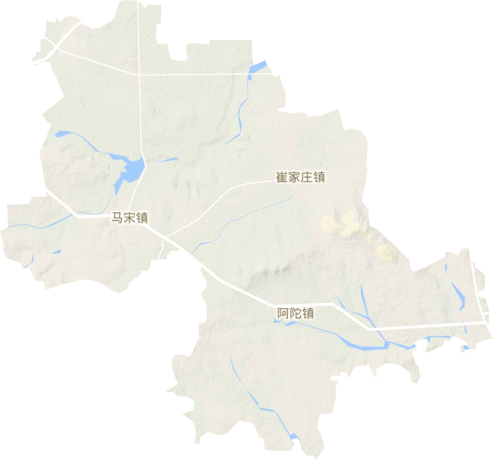 营丘镇地形地图