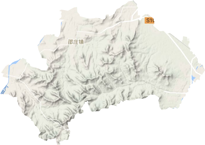 邵庄镇地形地图