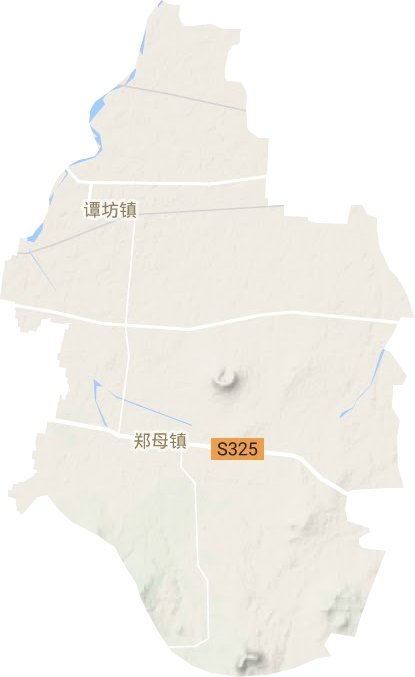谭坊镇地形地图