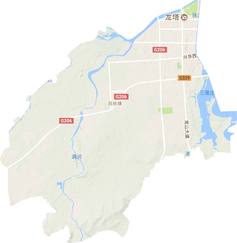 龙都街道地形地图