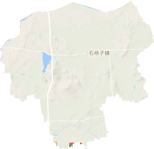 石桥子镇地形地图
