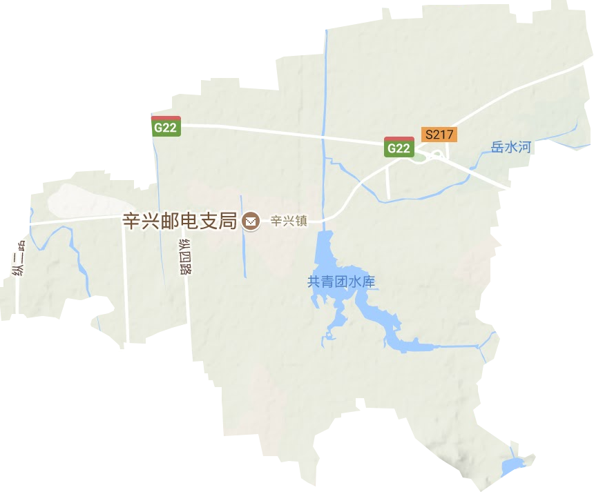 辛兴镇地形地图