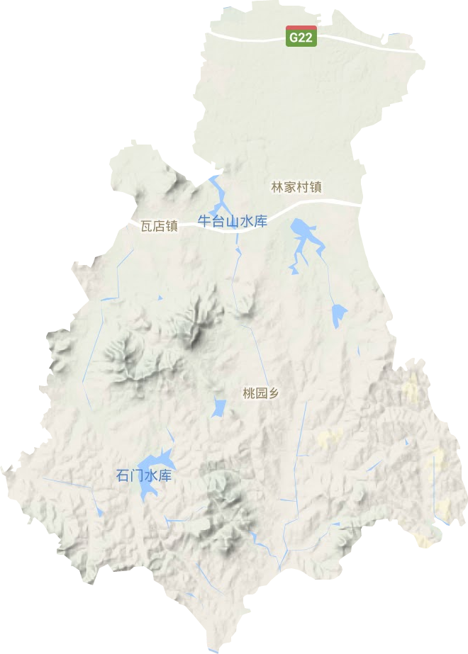 林家村镇地形地图