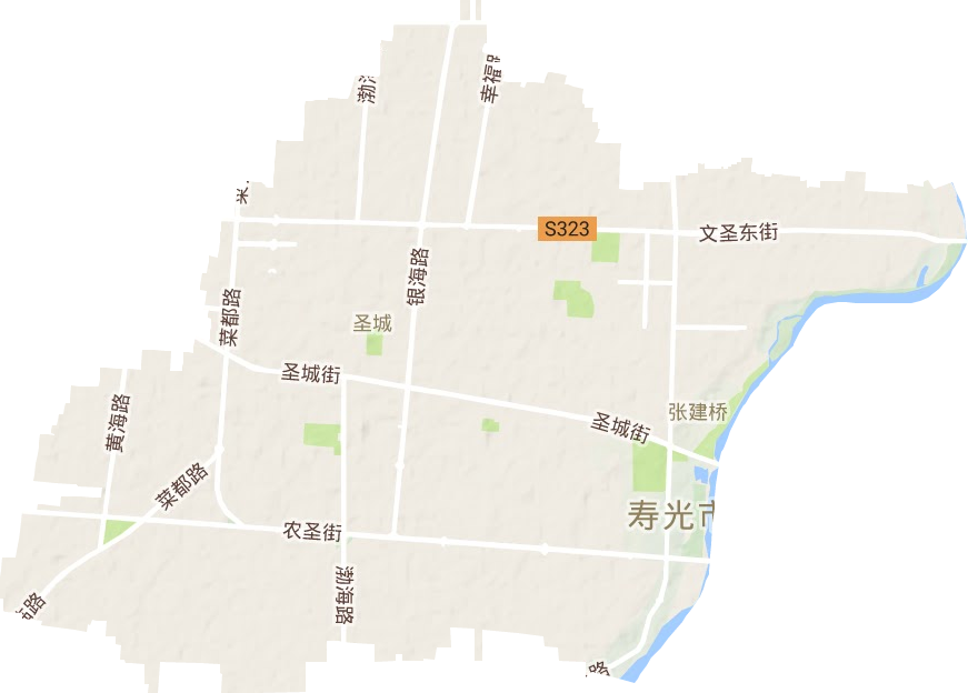 圣城街道地形地图