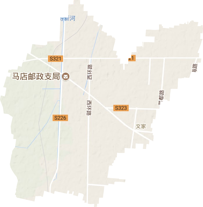 文家街道地形地图