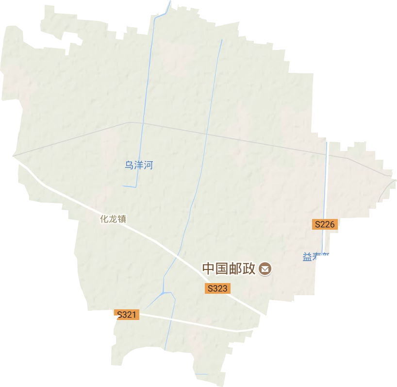 化龙镇地形地图