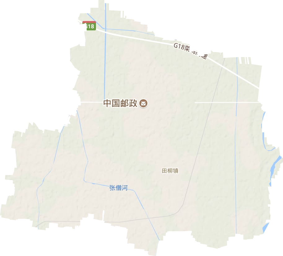 田柳镇地形地图