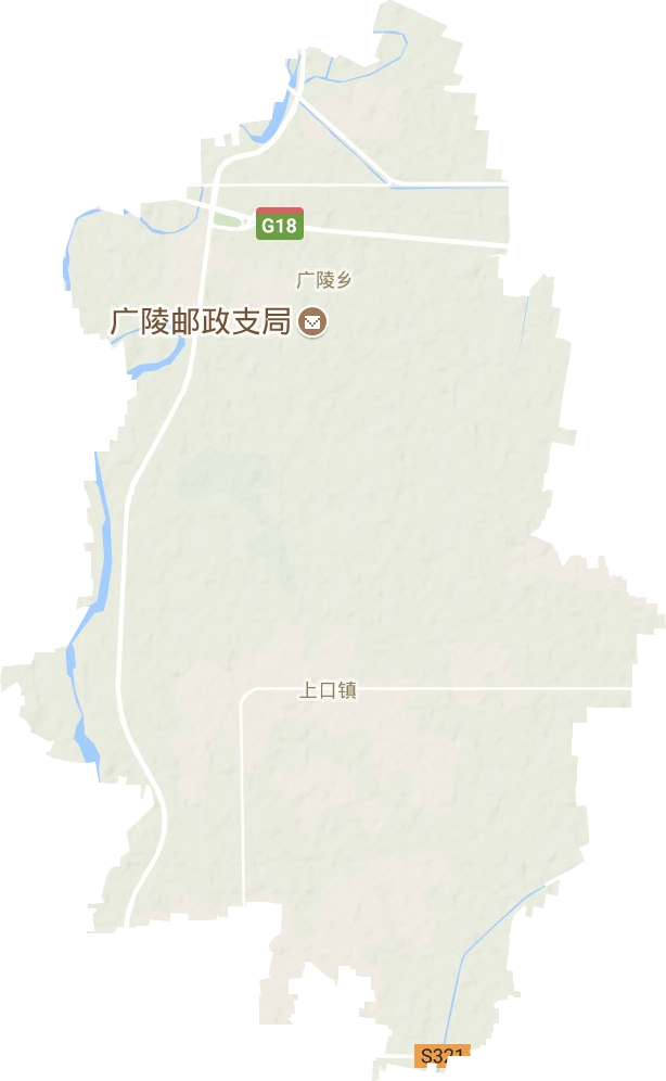 上口镇地形地图