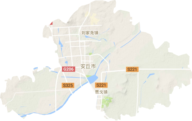 新安街道地形地图