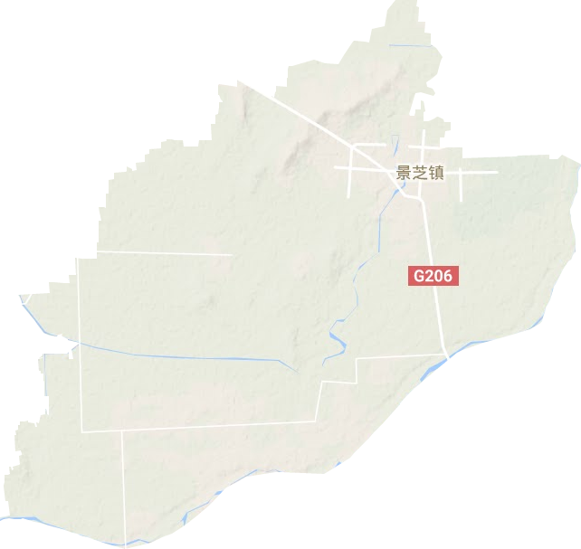 景芝镇地形地图