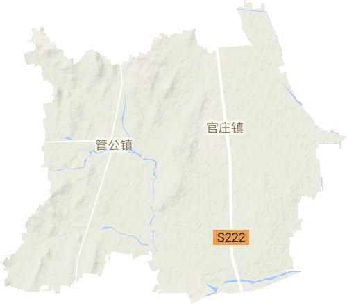 官庄镇地形地图
