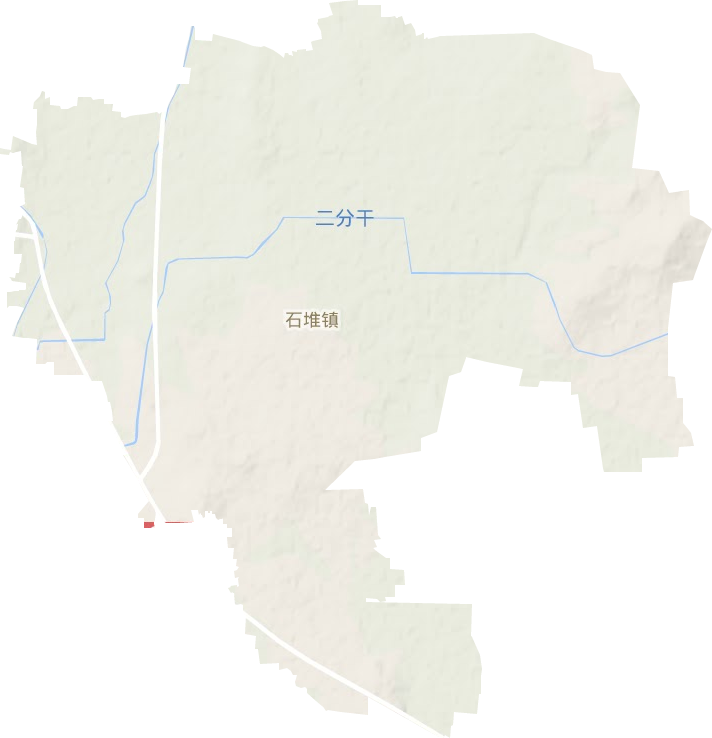 石堆镇地形地图
