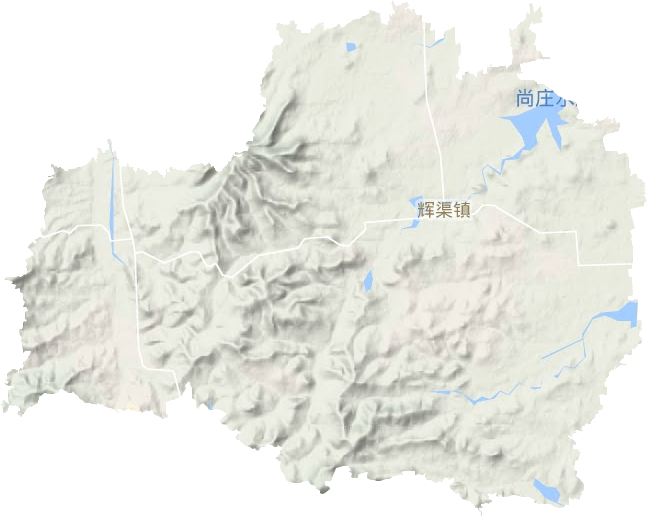 辉渠镇地形地图