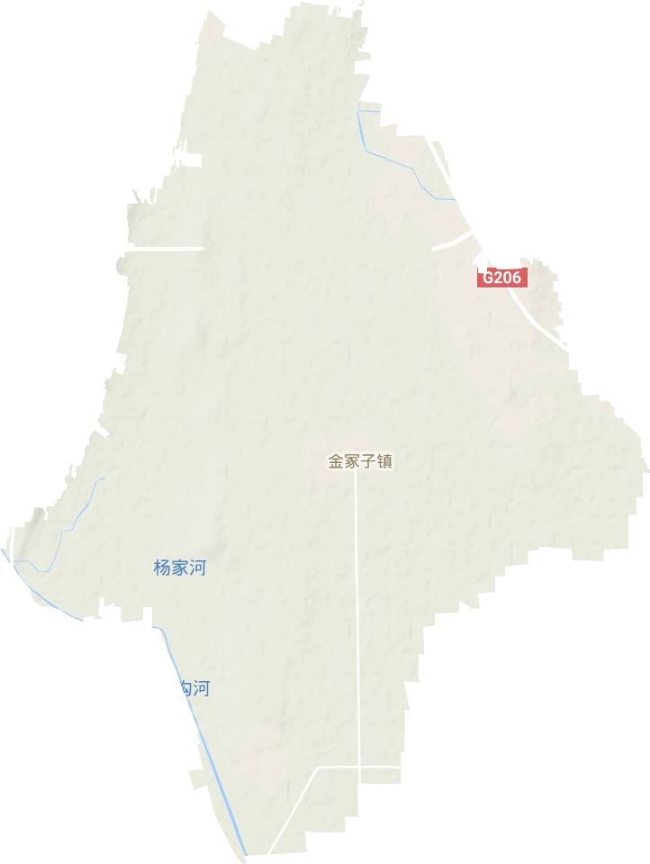 金冢子镇地形地图