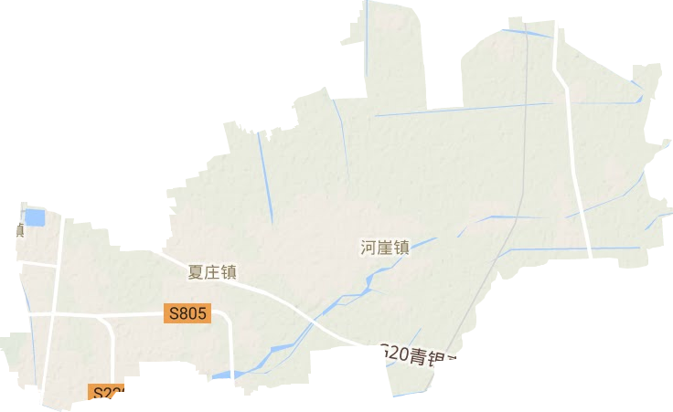 夏庄镇地形地图