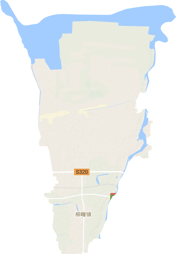 柳疃镇地形地图