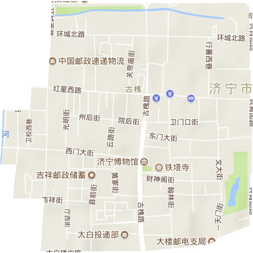 古槐街道地形地图