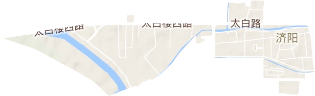 济阳街道地形地图