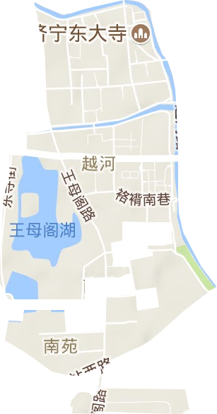 越河街道地形地图